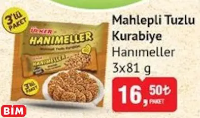 HANIMELLER MAHLEPLİ TUZLU KURABİYE